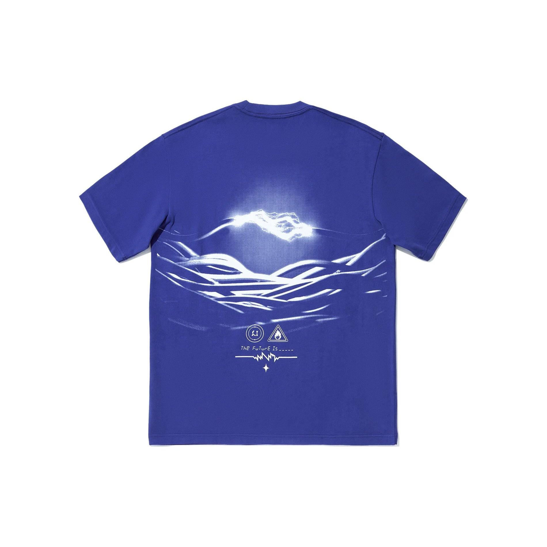 Li-Ning The Future Is Graphic T-shirt  Blue  Men s AHSU233-3 M