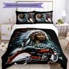 Indian Motorcycle 3pcs Bedding Set Duvet Cover Closure Includes 1 Duvet Cover & 2 Pillowcases for All Seasons Bedroom Home Dorm Decor