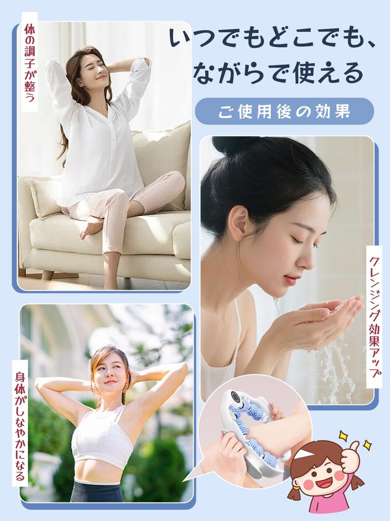 Fascia Roller Ring Foot Massage Training Foam Roller Handle Full Body Release with One Thigh 14 Independent Rotating Handheld Clamping Ergonomic Quiet