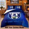 West Bromwich Albion FC Pattern Bedding 3Pcs Set Custom Name, Bed Sheet And Pillowcases For Home Bedroom