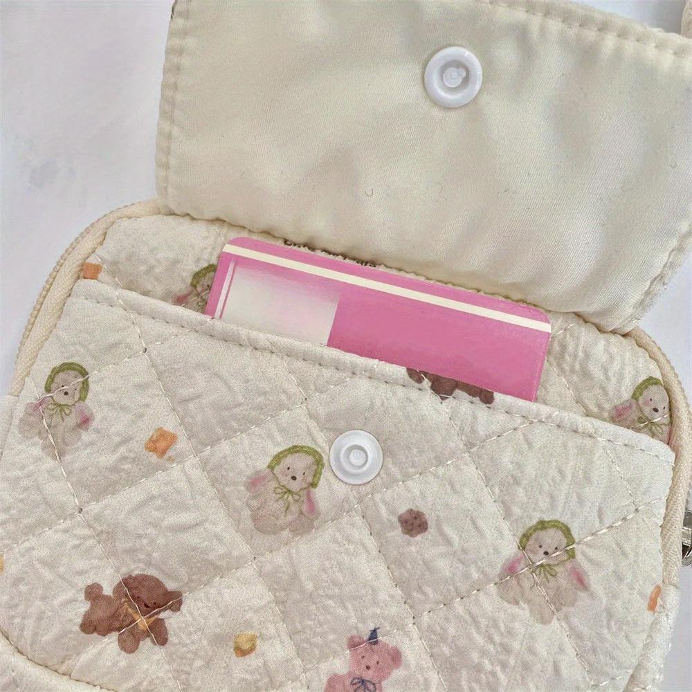 Niedliche Cartoon Kleine Reise Kosmetik Lippenstift Kopfhörer Karten Tragbare Aufbewahrungstasche Geldbörse Damen Geschenk Beutel In Make-up Taschen Organizer
