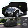 210T Waterproof Car Covers Custom Fit for Hummer H2 SUV 2002-2009 All Weather With Zipper Door Snow Rain Dust Hail Protection