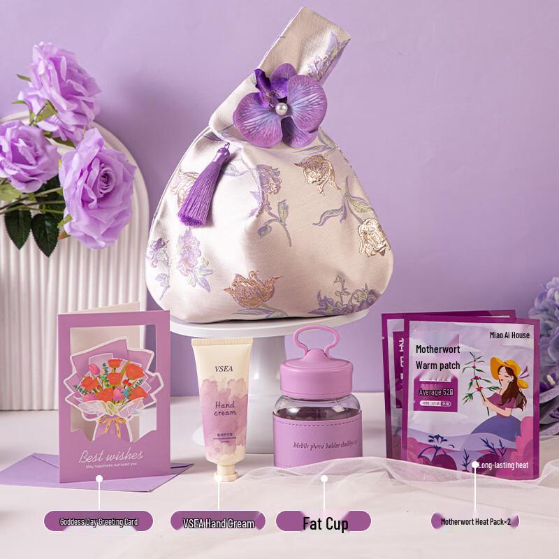 Женский День Ailan Huijia Новый Китайский Стиль Сумка-Клатч с Орхидеями Подарочные Наборы Orchid Handbag Gift Set 6