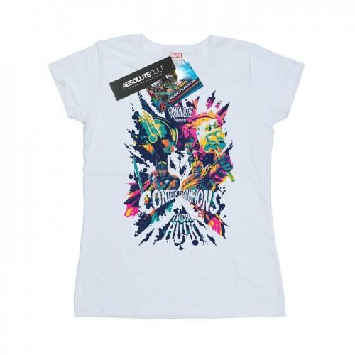 

Marvel Womens/Ladies Thor Ragnarok Grandmaster Presents Cotton T-Shirt білий
