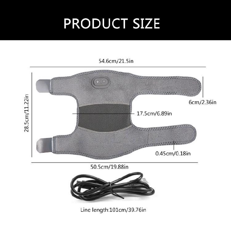 Electric Massage Knee Pad Heated Knee Massager with Heat 3 Heating Levels USB Knee Heating Pads for Elders
