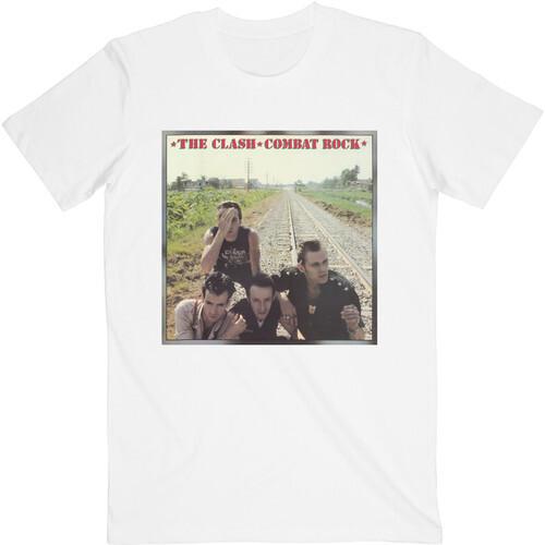 The Clash Unisex TShirt Combat Rock White Unisex T-Shirt XXXXL