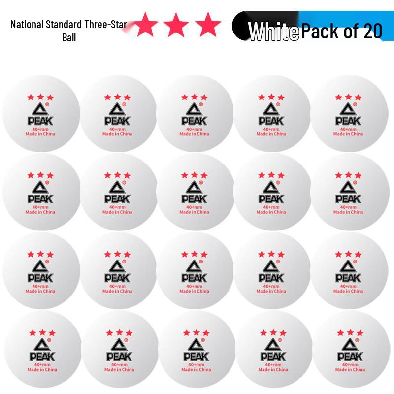 PEAK 3-Star Table Tennis Balls