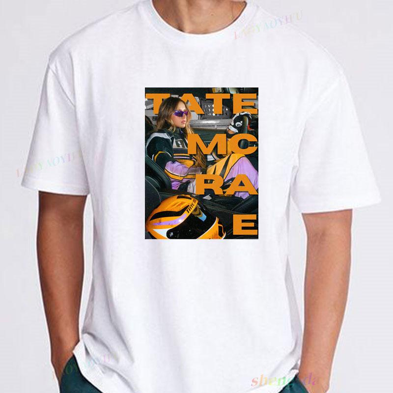

Hip-hop Harajuku Cotton O-neck Short Sleeve Woman Clothes Tate McRae 90S Vintage Tour 2025 Fan Gift Classic Sweatshirt Tee 5XL різнокольоровий