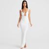 Transition Sexy Black/White Temperament Camisole Dress Elegance Flattering Hip-Wrapped Formal Banquet Formal Long Dress