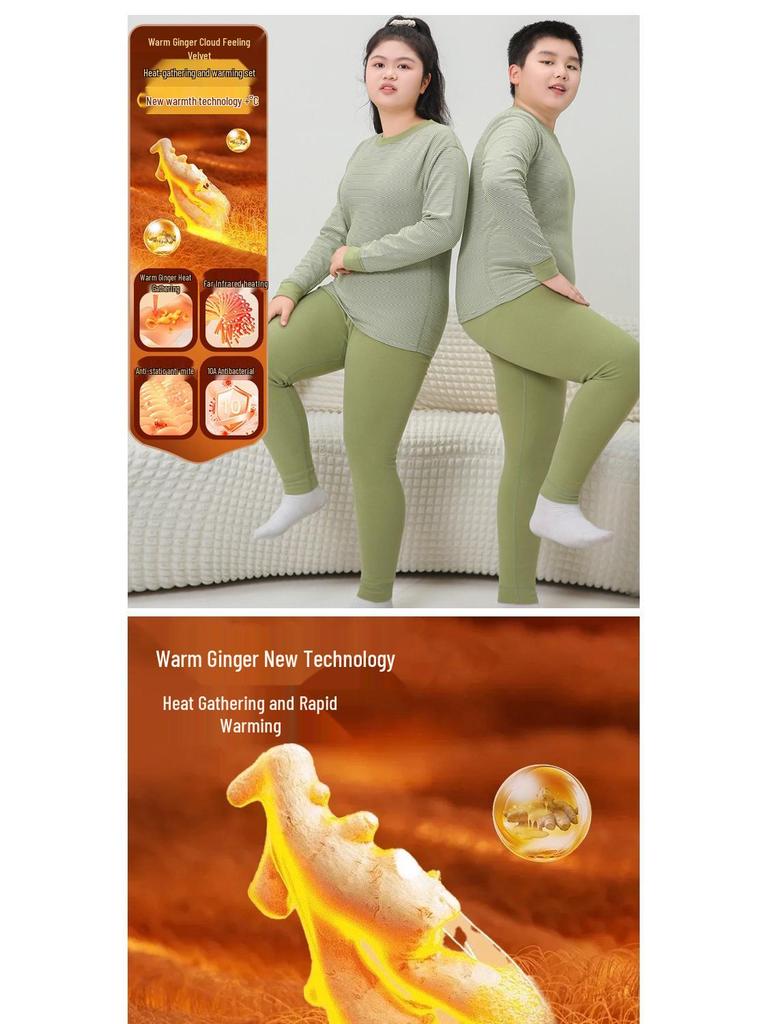 Warm Winter Kids Pajama Set: Youth Chubby Autumn Clothes & Pants