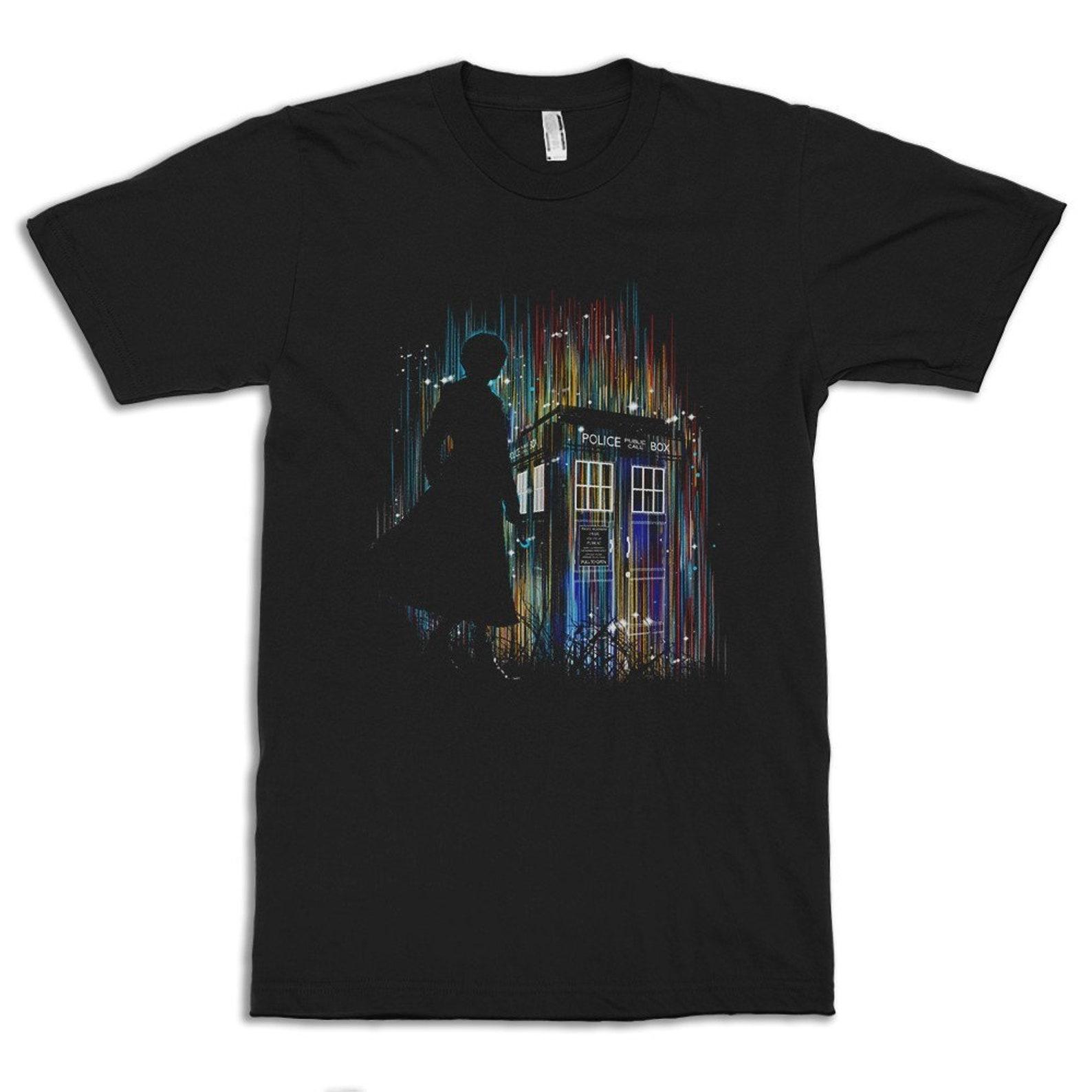 Police Box Art T-Shirt, Men s Women s All Sizes (pfa-226) 2XL