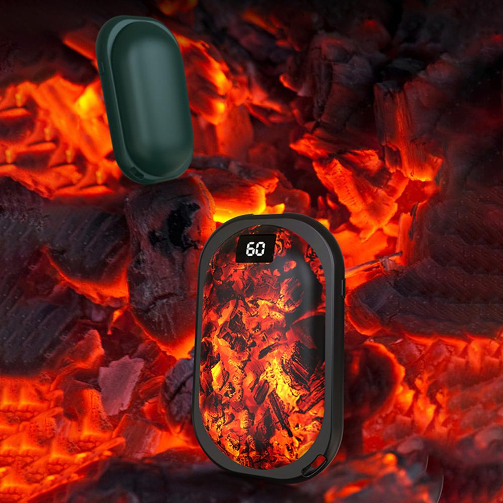 2-In-1 Portable Hand Warmers with 3 Adjustable Temperature USB Rechargeable Hand Heater Power Bank
