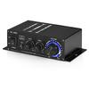 Nobsound Mini Stereo Amplifier, 40W X 2, Independent Treble and Bass Adjustment ±10dB, 155mm Ultra Compact, Blue LED for Car and Home Use