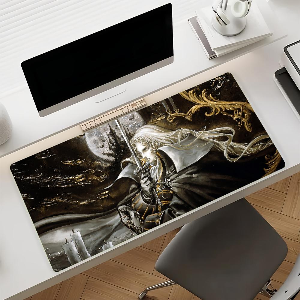 Game CCastlevania Mouse Pad Nonslip Locking Edge DeskMat PC Laptop Accessories Rubber Office Keyboard Large Game
