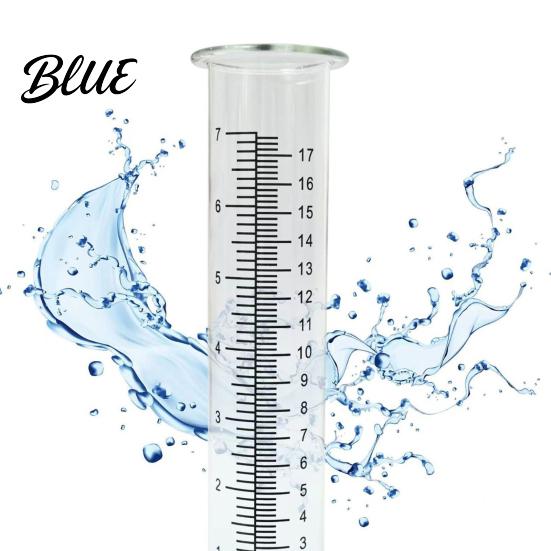 Decorative Bird Rain Gauge Outdoor Metal with Stake 7 Inch Tube Weather Resistant Plastic Measuring Gauge Branch Measure Tool for Garden Lawn Patio