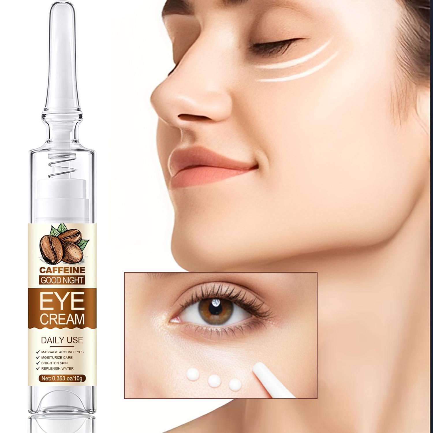 

Caffeine Eye Cream-Moisturizing And Hydrating The Skin Around The Eyes-Replenish Water Care-Brighten Skin-10g