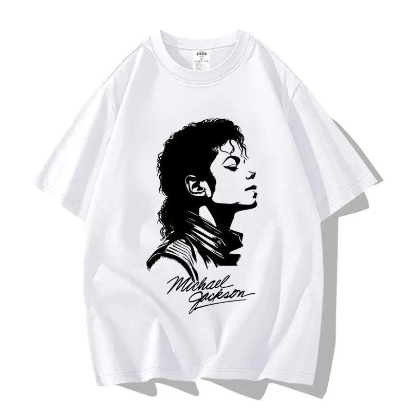 Portrait T-shirt Unisex Black and White Summer Top Suitable for Boys and Girls 100