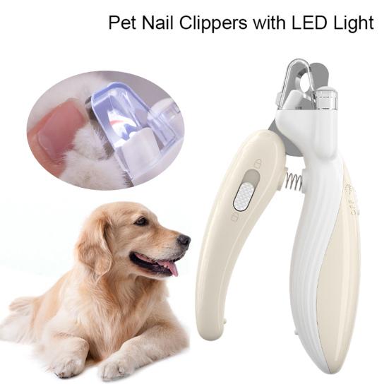Nagelknipser für Haustiere mit eingebautem LED-Licht, Sicherheitsschutz, beleuchteter Nagelknipser für Haustiere, verbesserte Sichtbarkeit, Nagelschneider, Nagelpflegewerkzeug für die Haustierpflege