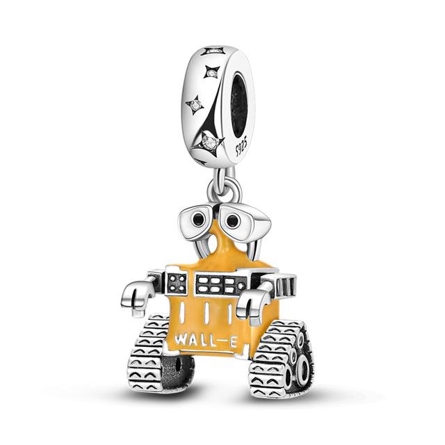 925 Sterling Silver Night Sky Bat Colorful Dragonfly Butterfly Cute Puppy Fine Beads Fit Charm Bracelet Jewelry