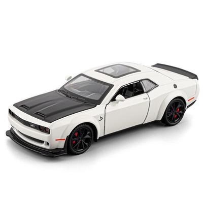 1:32 Dodge Challenger Hellcat Redeye Alliage Métal Moulé Sous Pression Modèle Réduit Haute Simulation Collectionnable Jouet Voiture Enfant Son Et Lumière