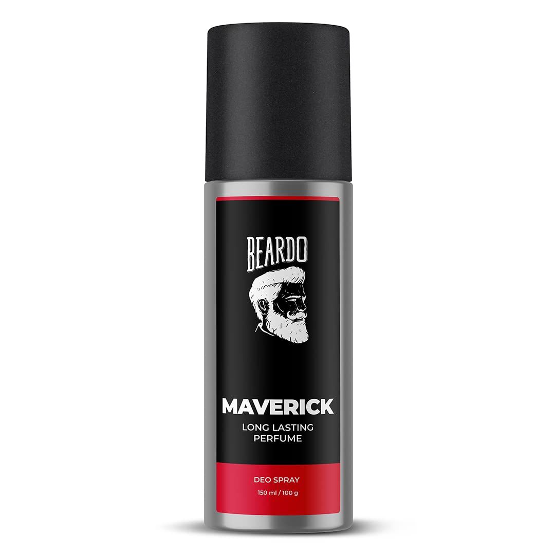 Парфюмированный спрей для тела Beardo для мужчин - MAVERICK | Ароматическая свежесть | No Gas Deo для мужчин | Стойкий дезодорант для мужчин | Подарок для мужчин, 150мл 150*1