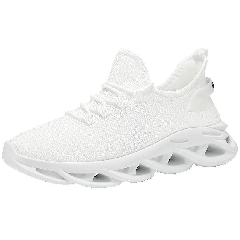 

Мужские кроссовки Спортивная обувь мужская Беговая черная Кроссовки мужские повседневные кроссовки Outdoor Дышащая сетка Женские Легкие белые Теннис 43 белый