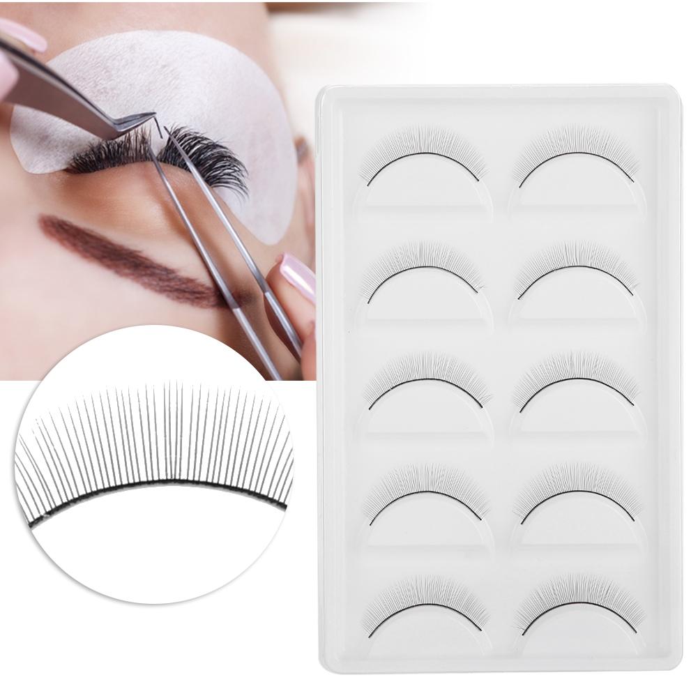 5 Pairs False Eyelashes Training Lashes for Beginners Eyelash Extensions Beauty Salon Practice
