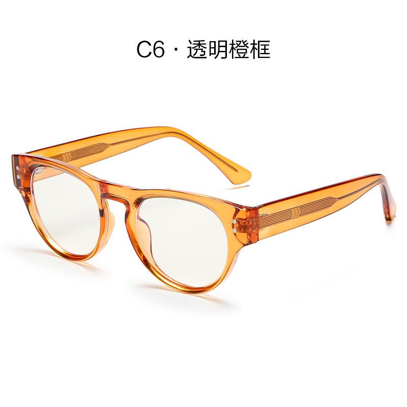 Vintage Rivet Cat Eye Anti Blue Light Glasses Women Fake Glasses TR90 Frame Vintage Computer Eyeglasses Quality Optical Eyewear