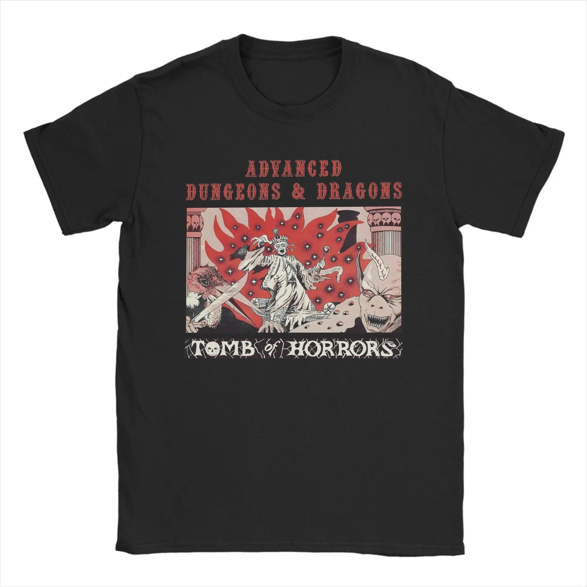 

Funny Dungeons and Dragons Horrors Graphic Tee Cotton Crewneck TShirt for Unisex S