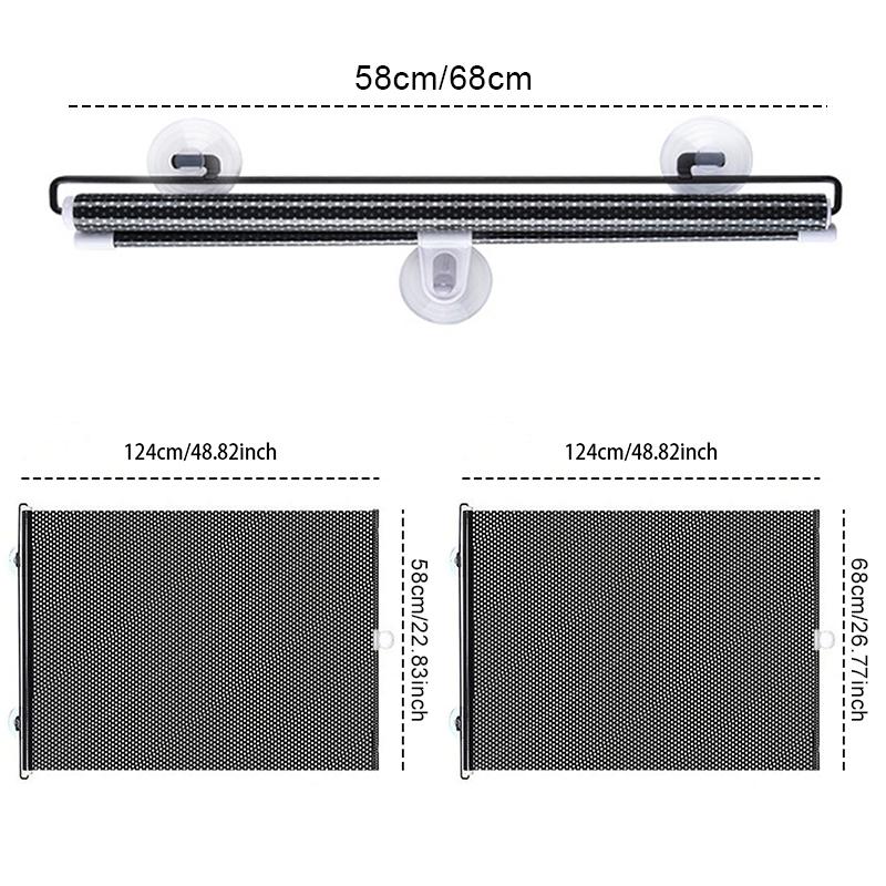 Car Retractable Front Windshield Sun Shade Visor Window Folding Block Cover Summer Protection Heat Insulation SunShade Curtain