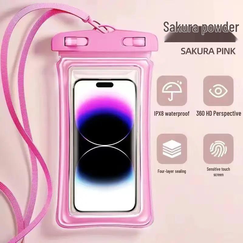 Waterproof Touchscreen Phone Pouch for Swimming, Diving, and Delivery Riders