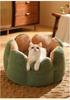 Cactus Petal Shape Pet Nest - Large, Soft, and Warm Sleeping Mat for Cats and Dogs