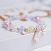 Korean Style Small Whale Popcorn Crystal Beaded Bracelet for Women and Students