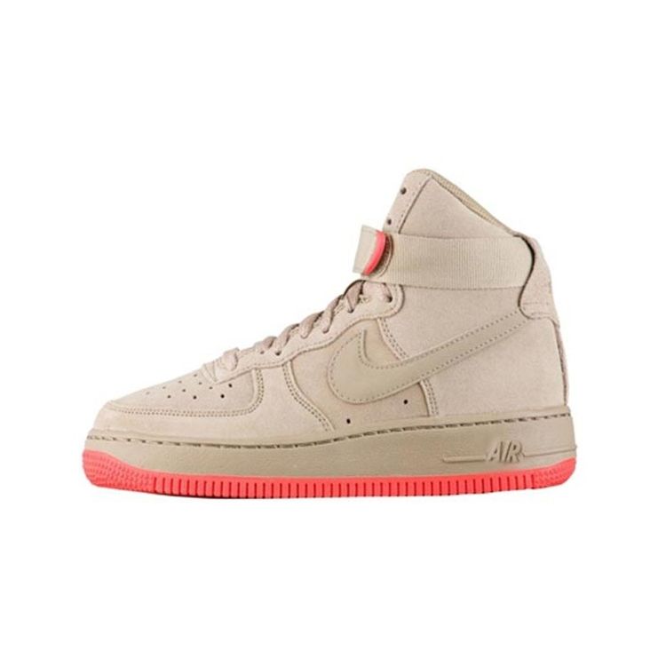 

Кроссовки Nike Air Force 1 Hi GS Khaki Коричневые, Бежево-Розовые 653998-201