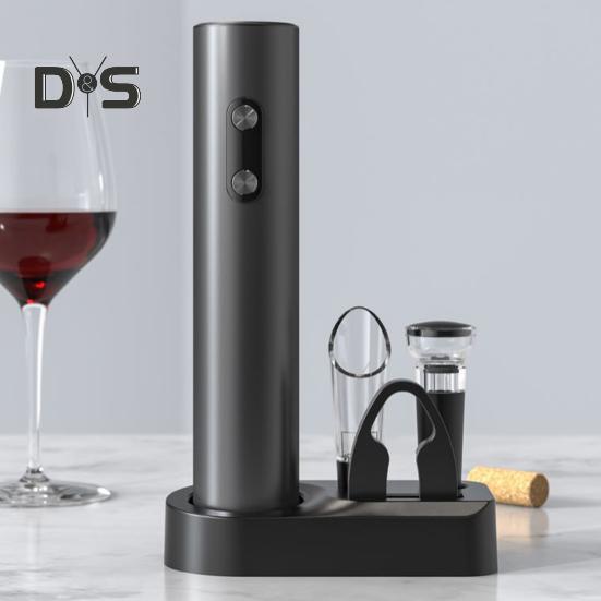 Deschidetor de vin electric Tibușon automat Dispenser de vin reîncărcabil Cutter de folie Dop cu vid Instrument eficient pentru deschizător de sticle pentru petreceri în bucătărie