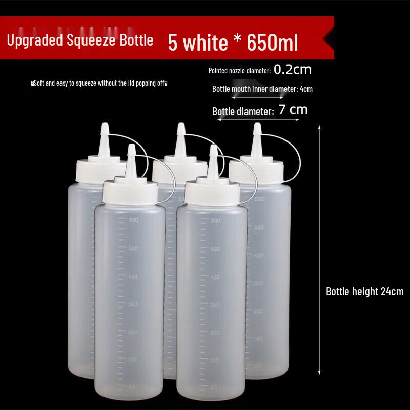 Commercial Plastic Squeeze Sauce Bottle