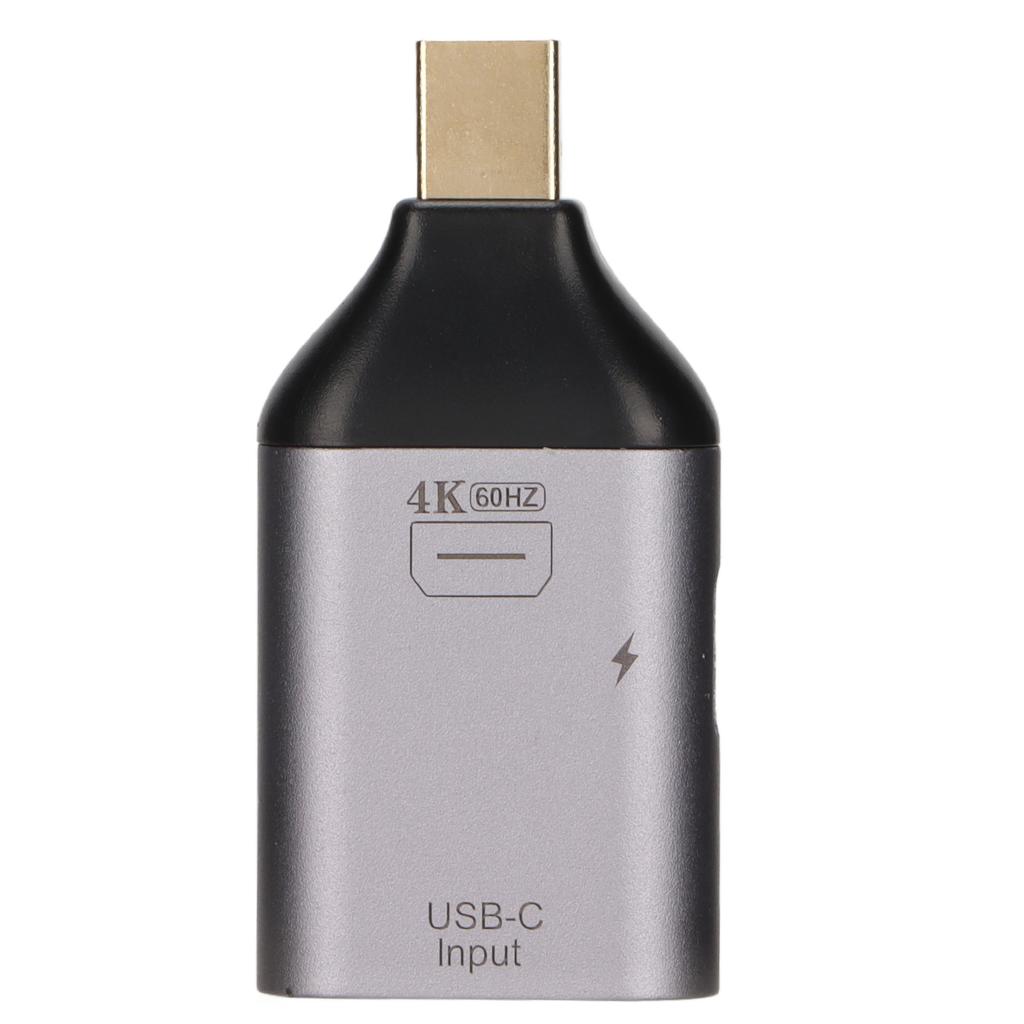 4K 60Hz USB C Buchse auf Mini Displayport Stecker Adapter Konverter und PD Power Adapter für Mobile