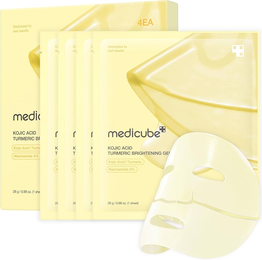 Medicube Maschera Gel Illuminante Acido Cogico Curcuma 28g X 4pz NEGOZIO AUTENTICO