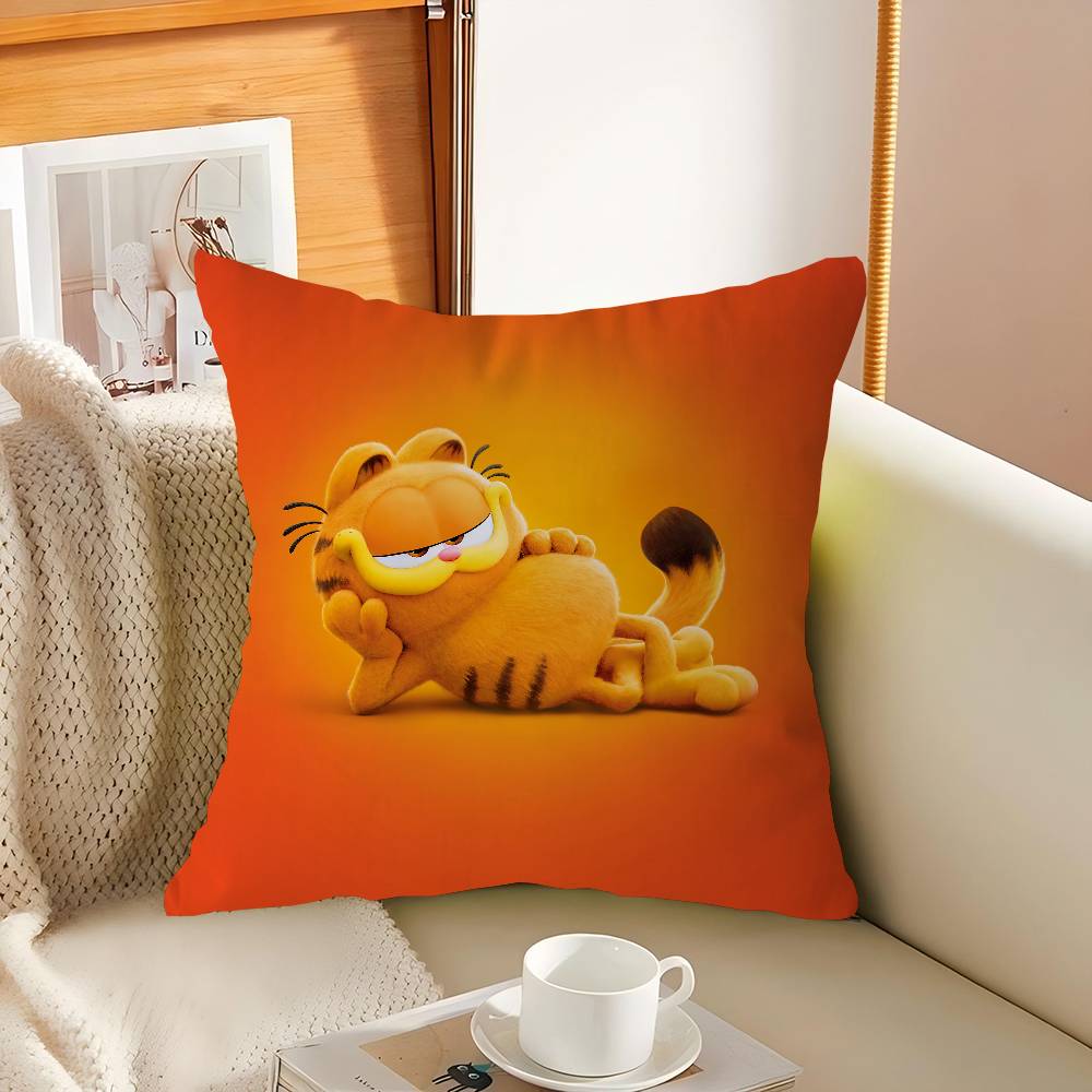 Милая аниме наволочка G-Garfields Cat Подарок мультяшный Наволочка для подушки Декор для спальни дома дивана кресла Подушка 16x16Inch