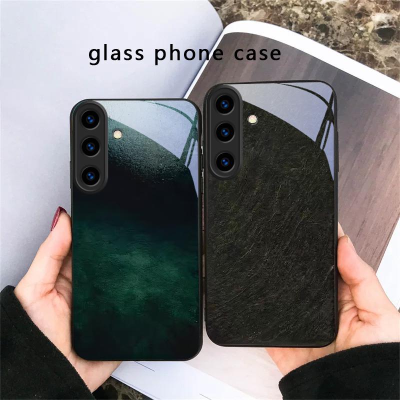 Rindenstruktur Textur Für Samsung Galaxy S20 S21 S22 S23 Plus S24 FE S25 Ultra S26 Edge S25+ S20+ S22+ Schwarze Glas Handyhülle
