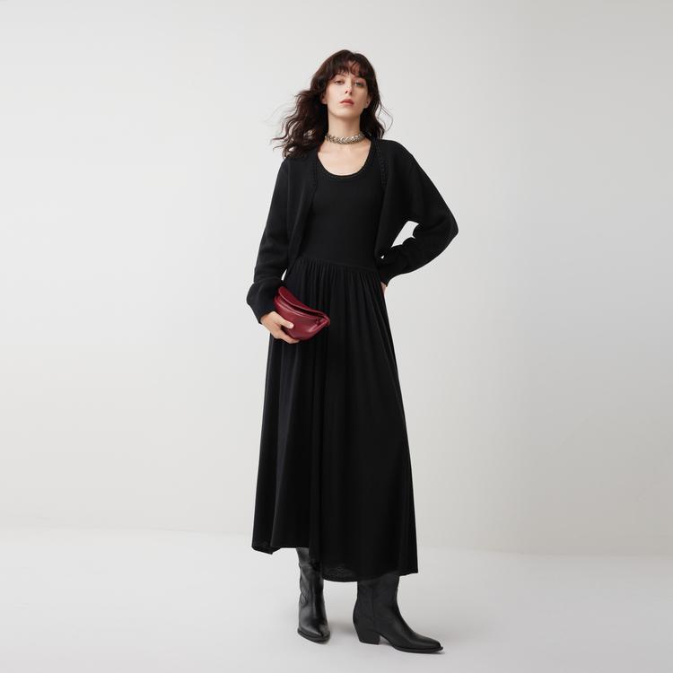 ELLE French Lazy Style Fashion Design V-Neck Casual Loose Versatile Long Sleeve Sweater Women Sweater EM53172