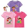 Dora Bambini Abbigliamento Cotone Bambine Manica Corta Capispalla Estivi Bambini T-shirt Carina Bambini Top Casuali