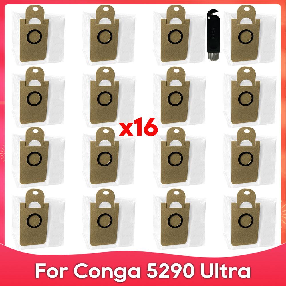 Fit For ( Conga 5290 Ultra ) Spare Parts Accessories Side Brush Hepa Filter Mop Pad Dust Bag