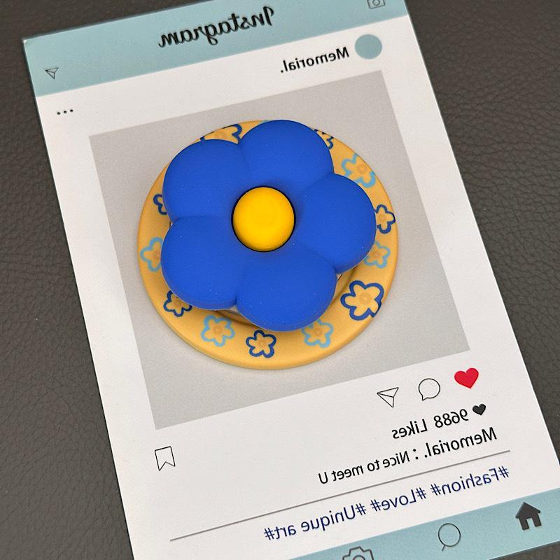 3D Silicone Flower Magnetic Stand for MagSafe Phones with Strong Suction