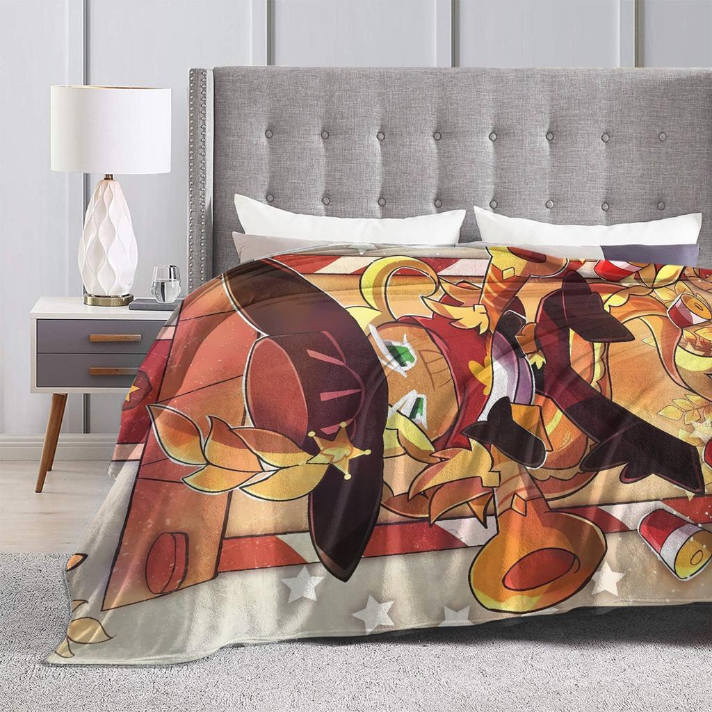 Cookie Run Kingdom Plush Blanket Students Flannel Throw Blanket For Couch Bed Soft Warm Custom Quality Bedspread Birthday Gift