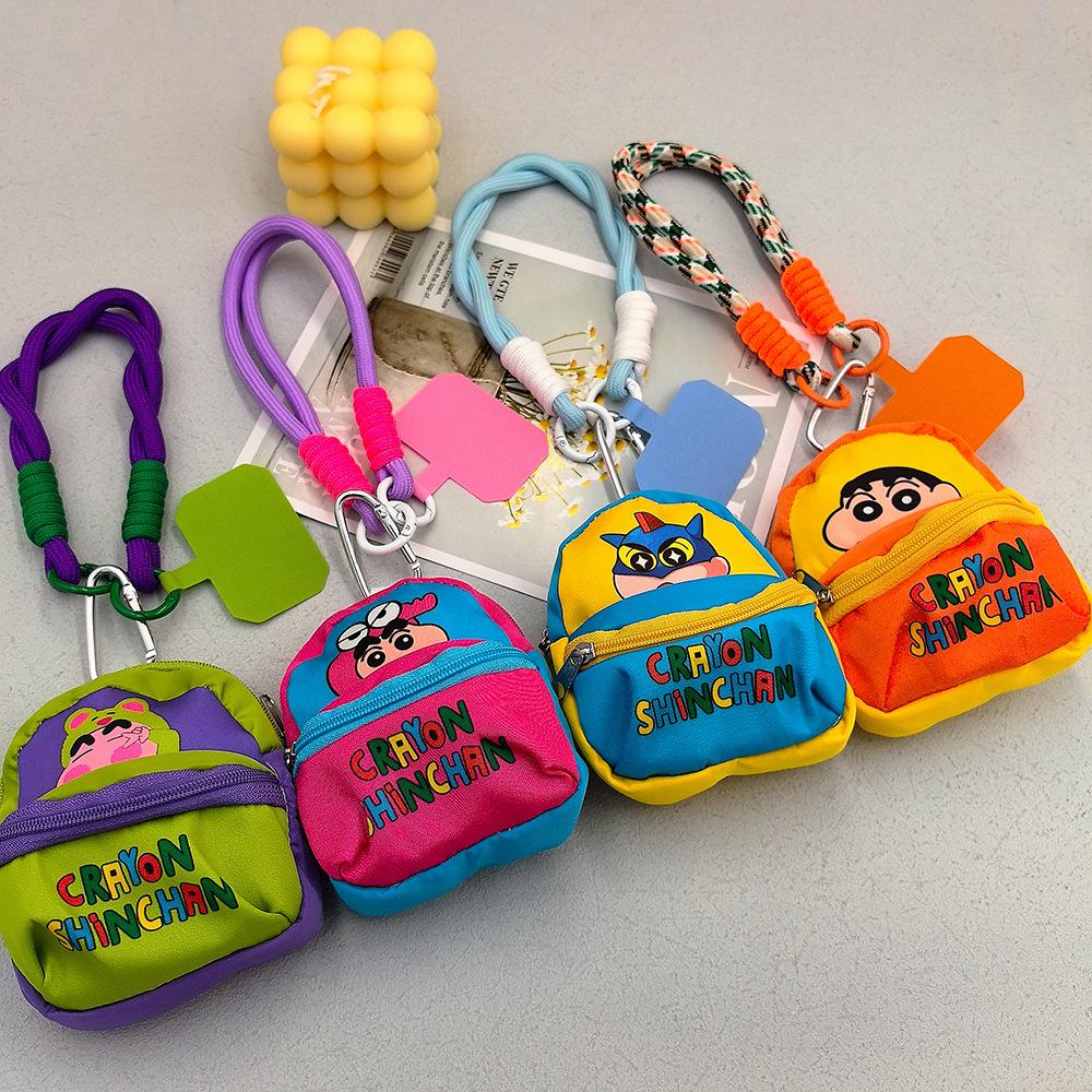 Crayon Shin-chan Dopamine Orange Phone Mini Bag with Lanyard