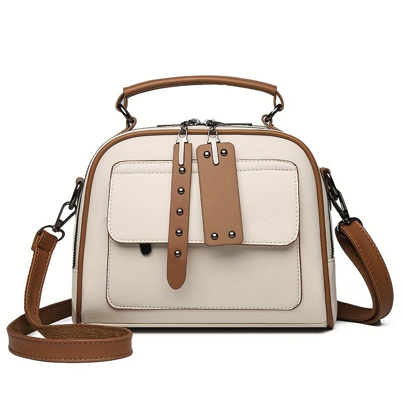 New Fashiable Women's Versatile Bag, Multi-layer Large Capacity Shoulder Bag, Simple Casual Leather Crossbody Bags
