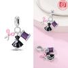 Charm Plata Scissors Thread And Clothing Bead Fits Genuine Bracelet Charm For Women Jewellery DoItYourself Crafting Gift