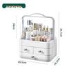 Large Capacity Multi-Layer Cosmetic Organizer: Dustproof Skincare & Lipstick Storage Box with Drawers for Desktop Dressing Tables