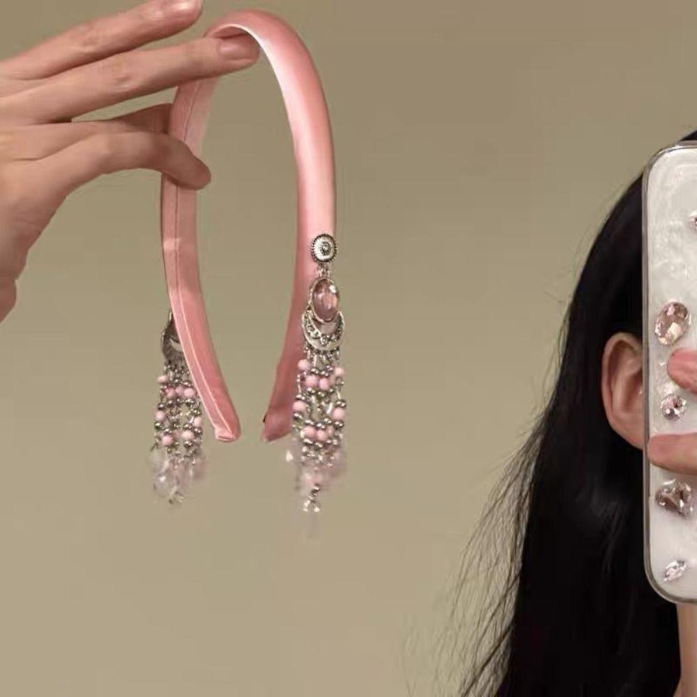 Schmetterling Ethnischer Stil Haarreif Kristall Perlen Stirnband Temperament Quaste Glocke Haarband Braut